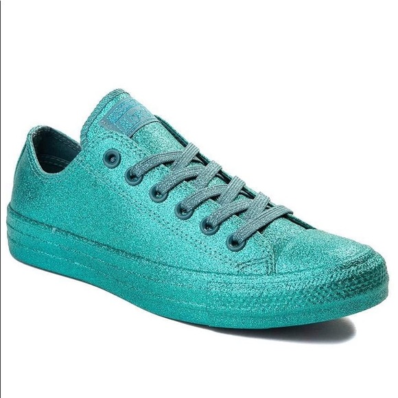 Converse Ctas Ox Brittany Blue Teal Low Top - Picture 4 of 7